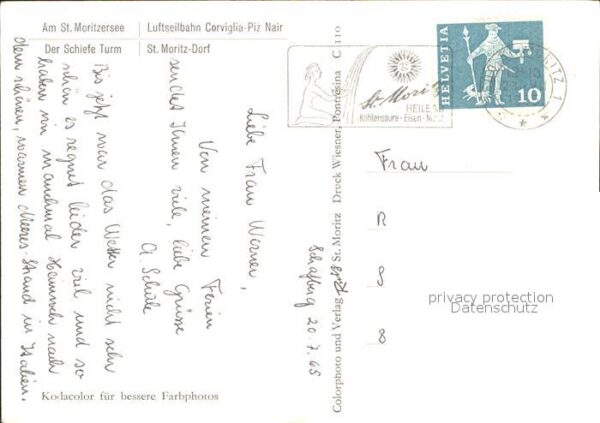 Seilbahn Corviglia-Piz Nair Der Schiefe Turm St. – Bild 2