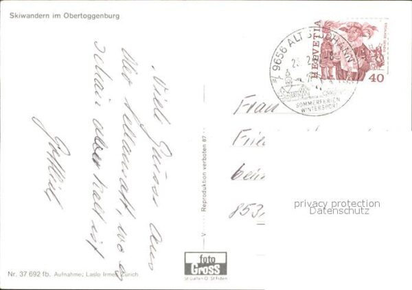 Ski-Langlauf Skiwandern Obertoggenburg – Bild 2