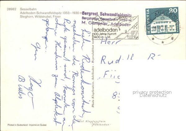 Sessellift Adelboden-Schwandfeldspitz Steghorn Wil – Bild 2