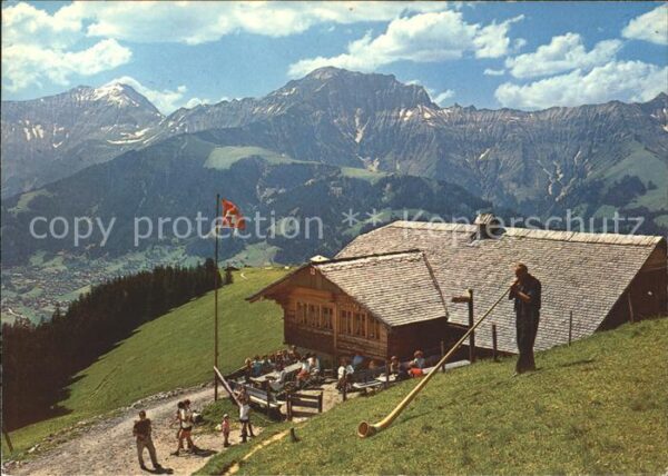 Alphorn Alphornbläser Berghaus Bonderalp Adelbo