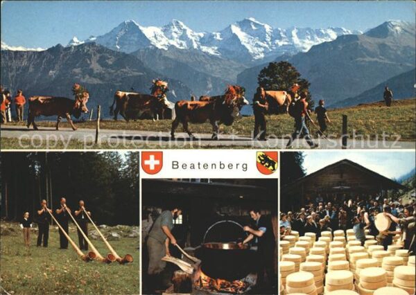 Alphorn Alphornbläser Alpabfahrt Käser Chästeil