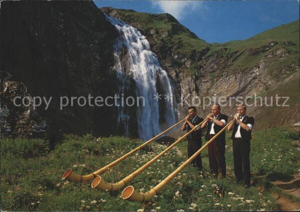 Alphorn Alphornbläser Oberer Engstligenfall