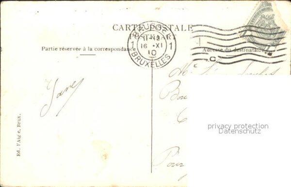 Exposition Universelle Bruxelles 1910 Desastre Ruines du Restaurant Duval Sec – Bild 2