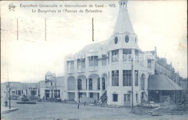 Exposition Universelle Gand 1913 Burgerhuls Avenue du Belvedere