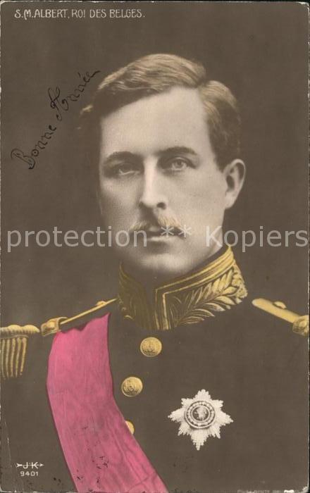 Adel Belgien S.M. Albert Roi des Belges Orden Foto-J