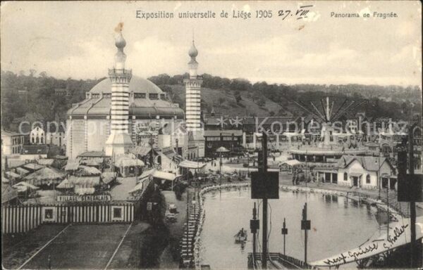 Exposition Universelle Liege 1905 Panorama de Fragnee