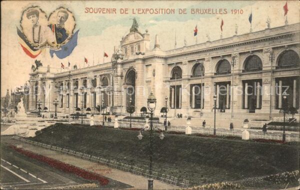 Exposition Universelle Bruxelles 1910 Königspaar Albert I. Elisabeth Gabriele