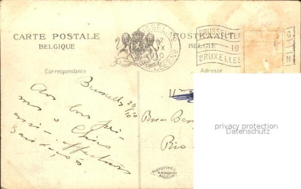 Exposition Universelle Bruxelles 1910 Königspaar Albert I. Elisabeth Gabriele – Bild 2