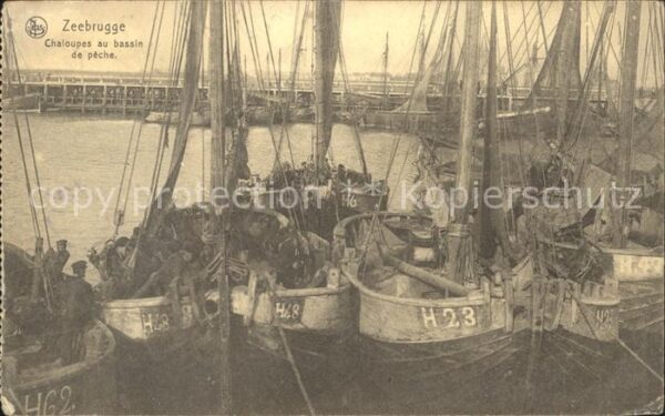 Segelboote Schaluppe Fischkutter Zeebrugge Chaloup