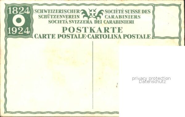 Schuetzensport Schweiz Pfeife Litho J.E. Hugentobler – Bild 2