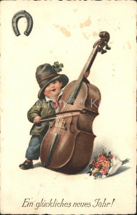 Kinder Child Enfants Cello Rosen Hufeisen Neujahr