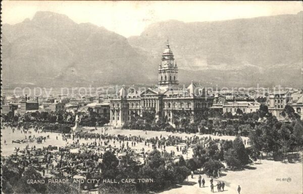 Cape Town Kaapstad Kapstadt Grand Parade and City Hall Mountains Va