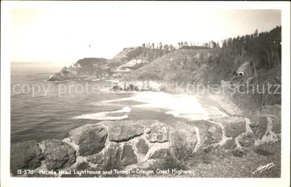 Florence Oregon Heceta Head Lighthouse and Tunnel Orego