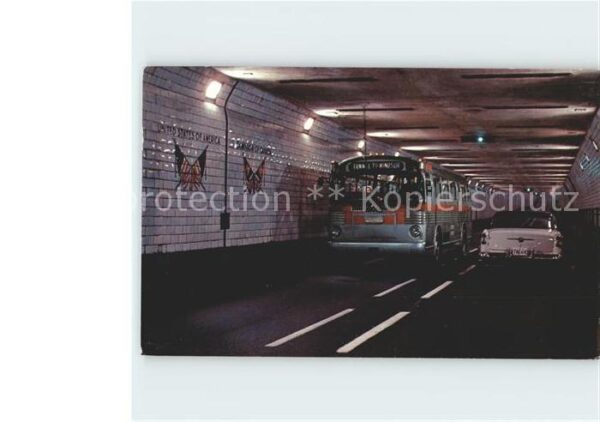 Autobus Omnibus Detroit-Windsor Tunnel Ontario Canada