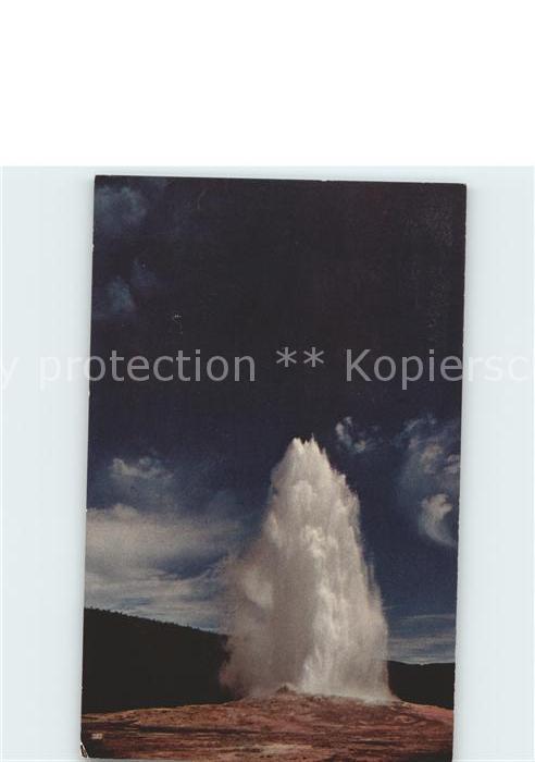 Geysire Vulcans Geysers Vulkane Old Faithful Geyser Yellowstone Nationa