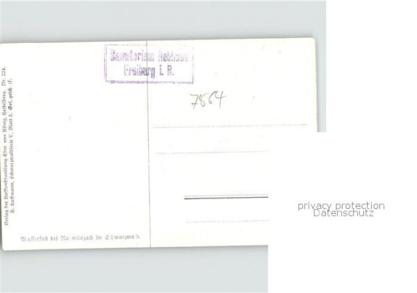 Hoffmann Heinrich Wasserfall Raumünzach Nr. 224 – Bild 2