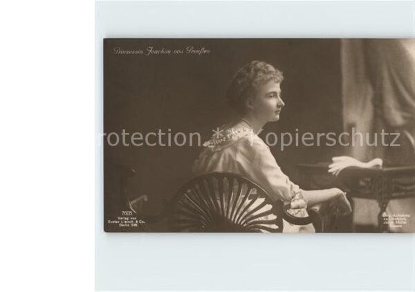Adel Preussen Prinzessin Joachim Verlag-Gustav-Liersc