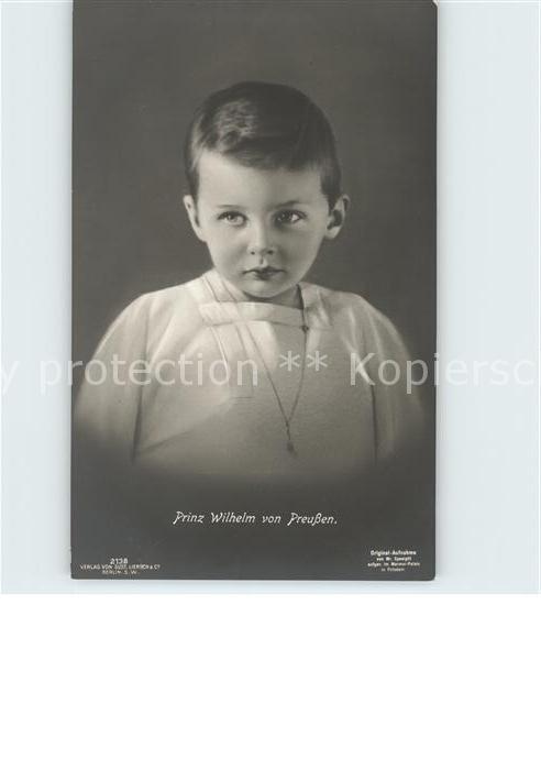 Adel Preussen Prinz Wilhelm Verlag-Gustav-Liersch-Nr.