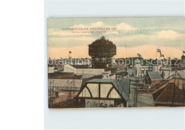 Exposition Universelle Bruxelles 1910 Plaine des attractions