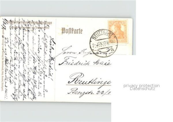 Kuenstlerkarte Ludwig Richter Überfahrt am Schreckenst – Bild 2