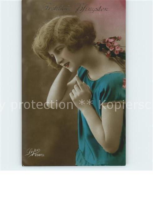Foto Lepo Nr. 2387/1 Mädchen Pfingsten Blumen