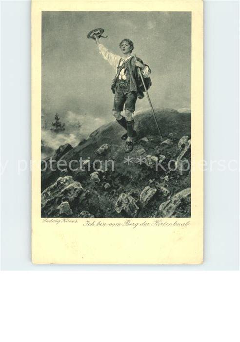 Wandern Künstlerkarte Ludwig Knaus Ich bin vom