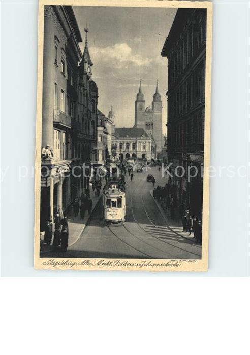 Strassenbahn Magdeburg Alter Markt Rathaus Johannisk
