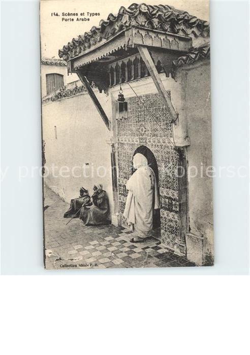 Araber Arabien Volksleben Typen Porte Arabe Scenes et Types