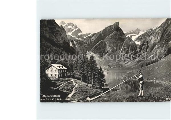 Alphorn Alphornbläser Seealpsee