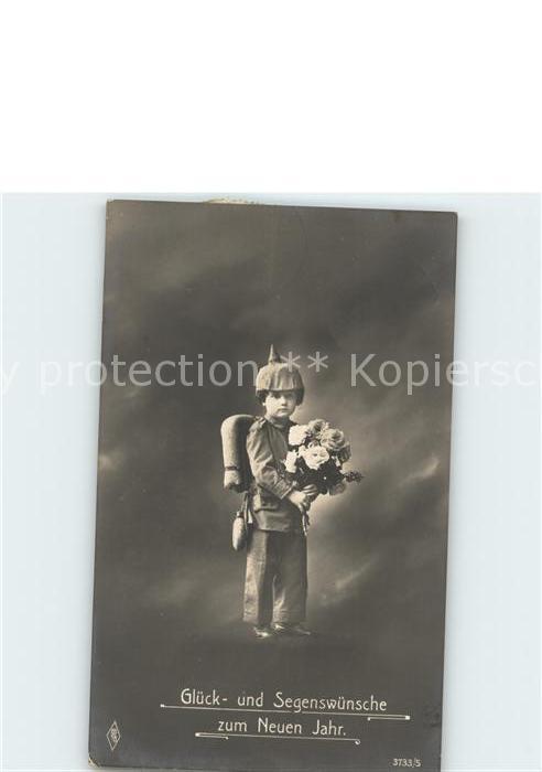 Kindersoldaten Neujahr Rosen
