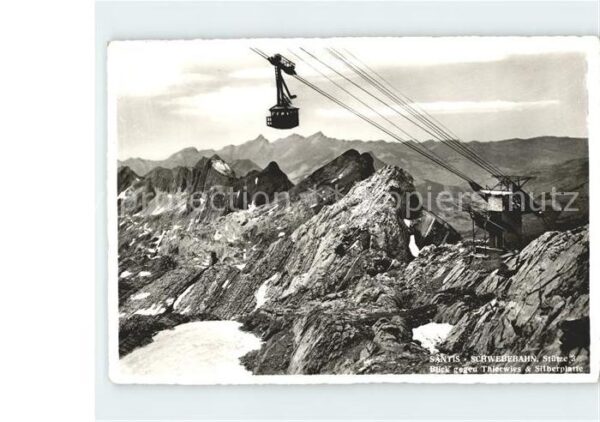 Seilbahn Säntis Thierwies Silberplatte
