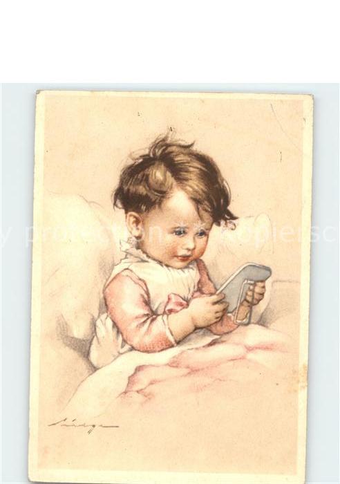 Kinder Child Enfants Spiegel Bett