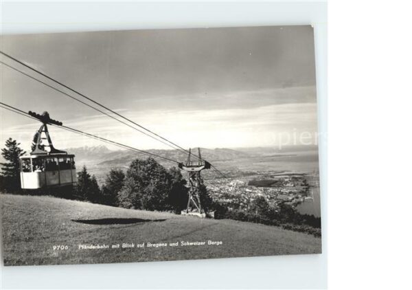 Seilbahn Pfänderbahn Bregenz Schweizer Berge