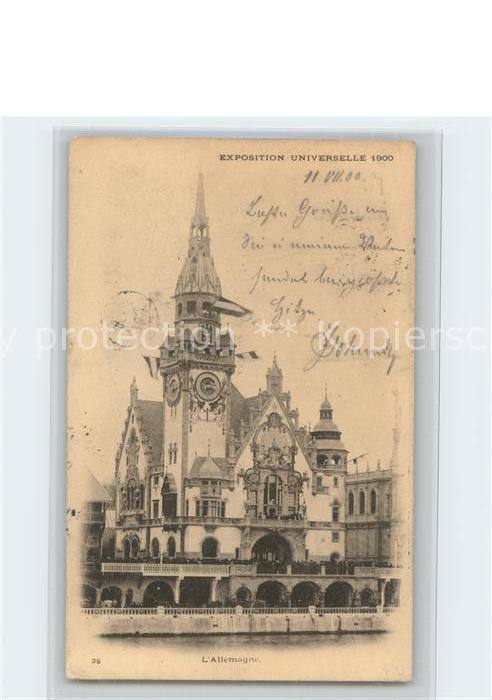 Exposition Universelle Paris 1900 L'Allemagne