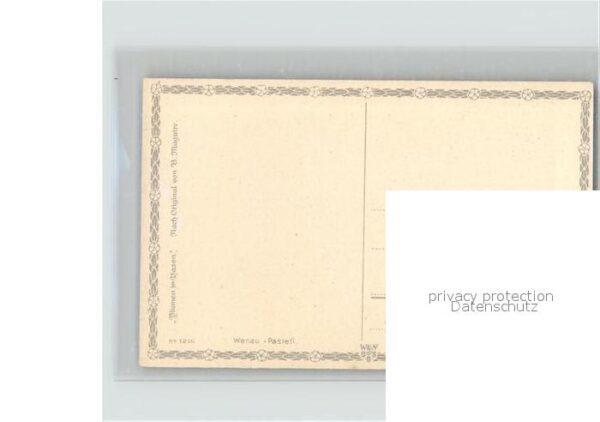 Kuenstlerkarte B. Maguire Dahlien Vase Verlag-Wenau-Pa – Bild 2