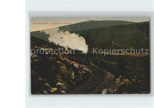 Brockenbahn Lokomotive Eckerloch Brocken