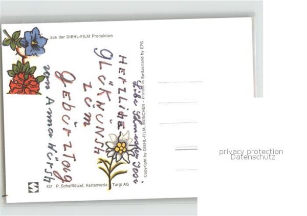 Mecki Nr. 437 Geburtstag Kuchen Kerzen Blumen – Bild 2