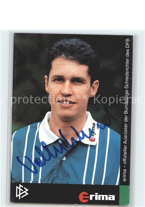 Fussball Schiedsrichter Volker Wezel Autogramm