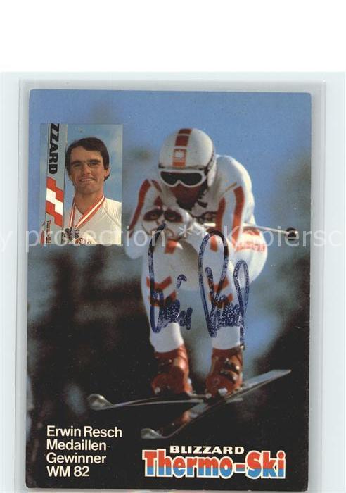 Skisport Erwin Resch Blizzard Thermo-Ski Autogra