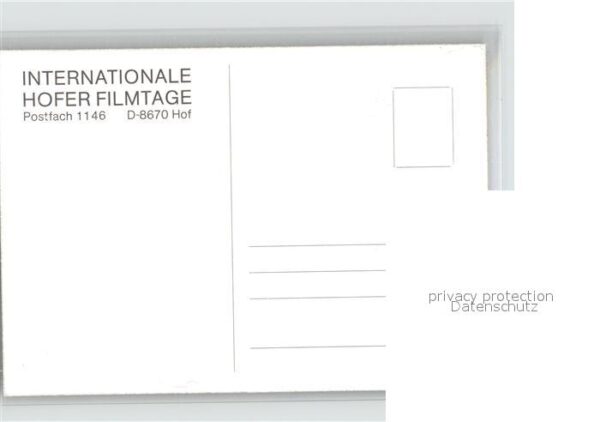 Ausstellung 21. Internationale Filmtage Hof – Bild 2