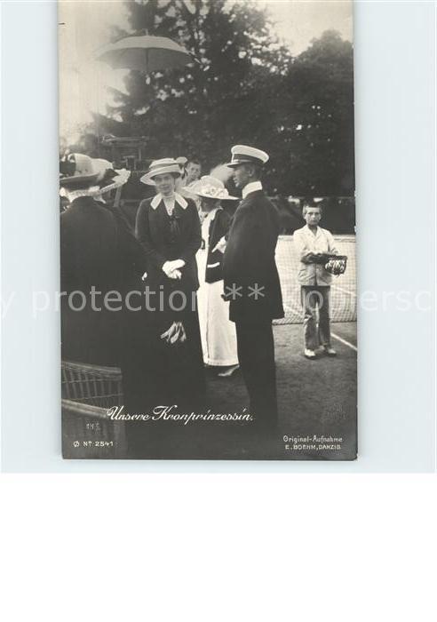 Adel Preussen Kronprinzessin Cecilie Tennisplatz