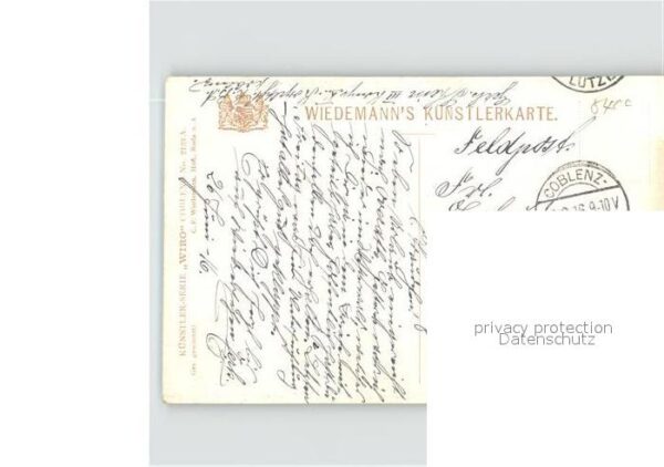 Verlag Wiedemann WIRO Nr. 2123 A Koblenz Alte Moselbrücke Dampfer – Bild 2