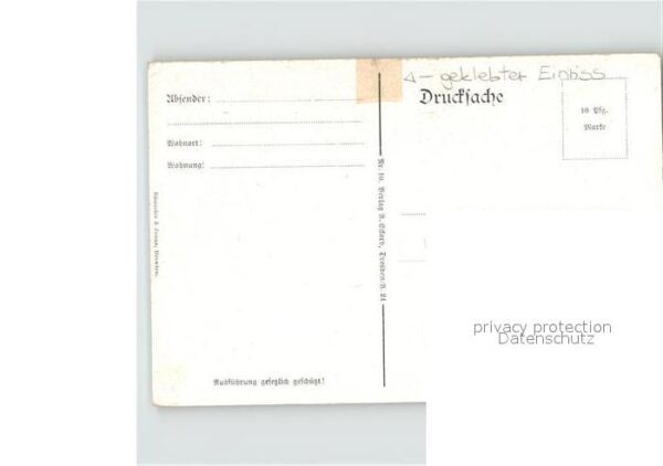 Muenze auf Ak Sachse Gedicht – Bild 2