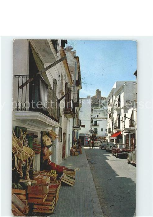 Ibiza Islas Baleares Espana Ciudad Calle tipica Handel Typis