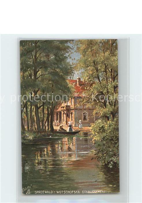 Verlag Tucks Oilette Nr. 705 B Spreewald Wotschofska Etablisseme