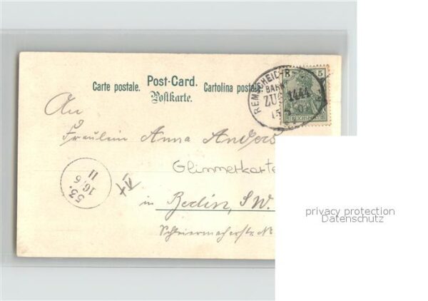 Doecker E. Engel Apfelbaum Litho Bahnpost – Bild 2