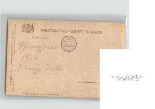 Verlag Wiedemann WIRO Nr. 2429 B Leuchtenburg Hirsche – Bild 2