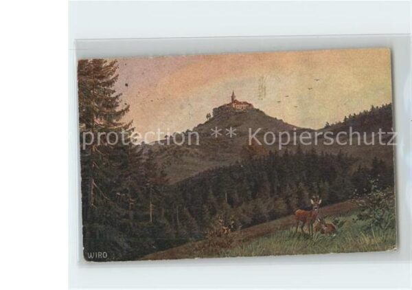 Verlag WIRO Wiedemann Nr. 429 B Leuchtenburg Rehe