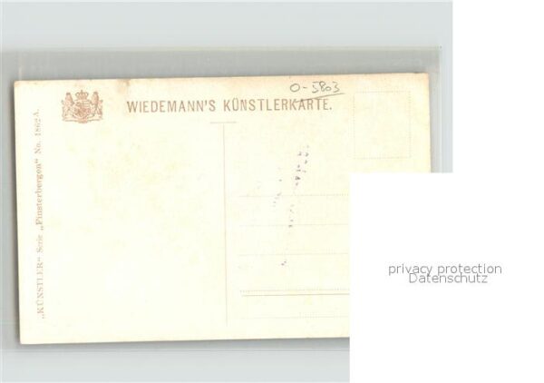 Verlag Wiedemann WIRO Nr. 1862 A Finsterbergen Thüringerwald – Bild 2