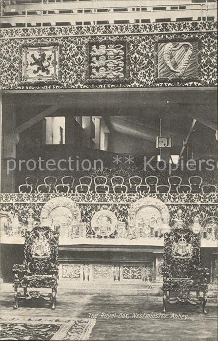 Adel England The Royal Box Westminster Abbey